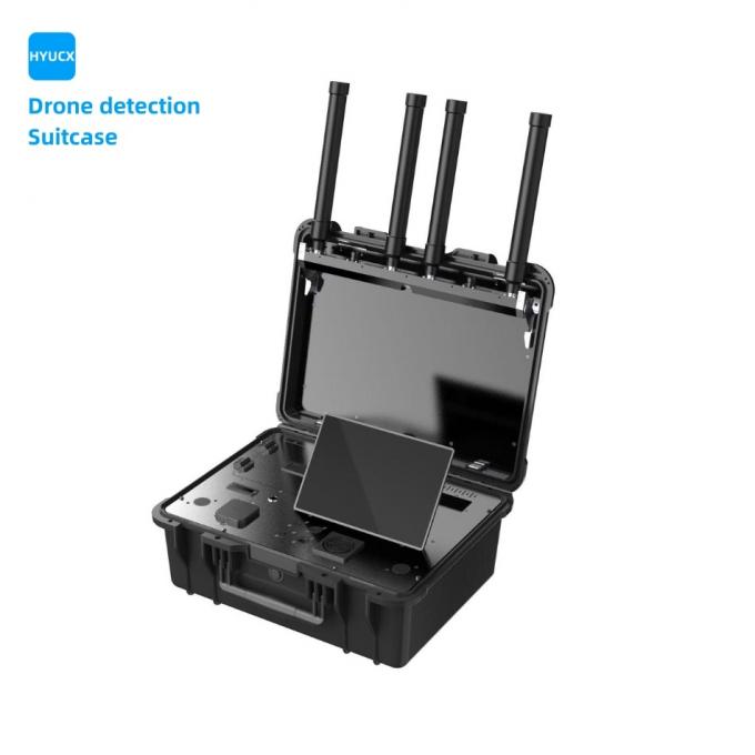 Portable Drone Detection Suitcase with RID Monitoring & Pilot Tracking