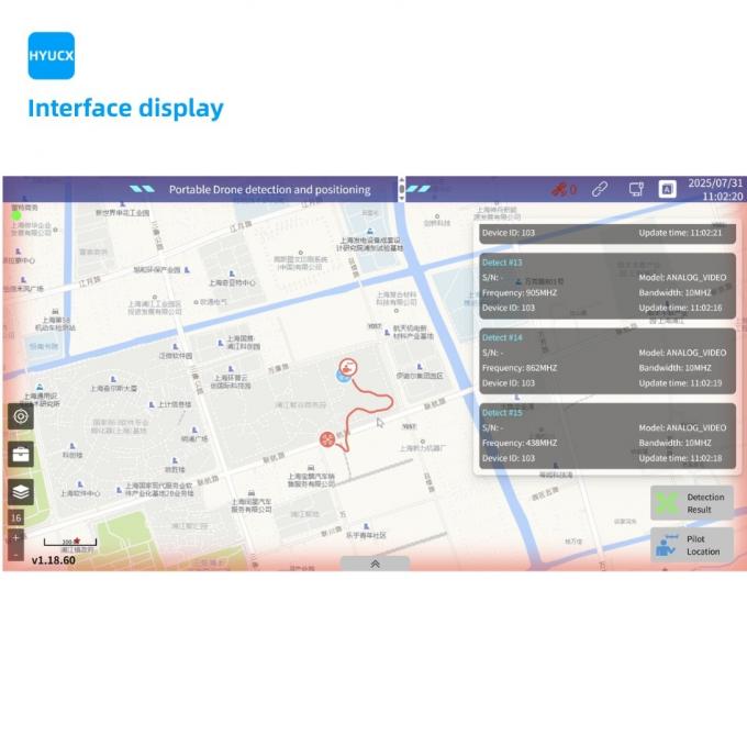 Portable Drone Detection Suitcase with RID Monitoring & Pilot Tracking