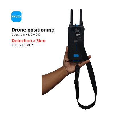 Rainproof Handheld Drone Detector Early Warning With 6 Inch Screen 8000mAh Battery