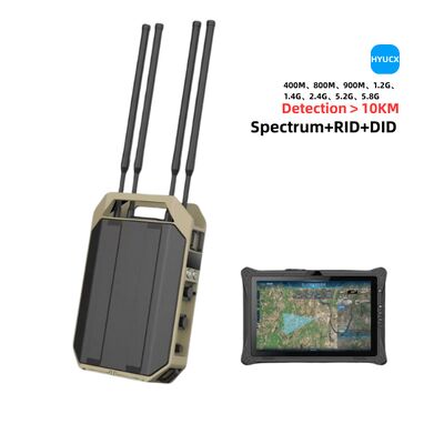 70MHz-6.2GHz Portable Drone Detector Fpv Detector With 10km Range Lithium Battery Powered