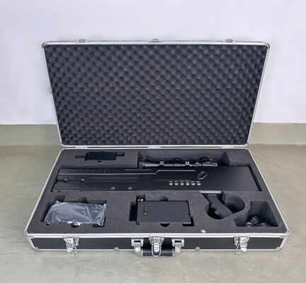 Six Channel Anti Drone Gun 200W User Friendly Integrated Uav Jammer Gun