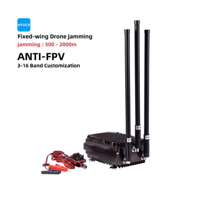 8 Channel UAV Interference Equipment With 100W Power Capacity For Defending Against FPV