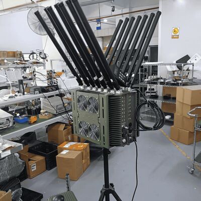 14 Channel Drone Jamming Equipment Customized Frequency 100W Signal Blocker