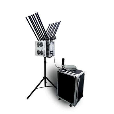 14 Channel Drone Jamming Equipment Customized Frequency 100W Signal Blocker