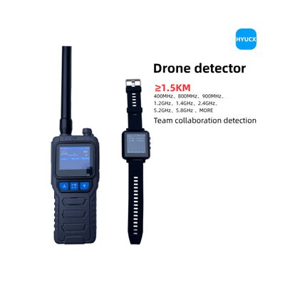Dual Mode Handheld Drone Detector 70MHz-6.2GHz Frequency High Accuracy