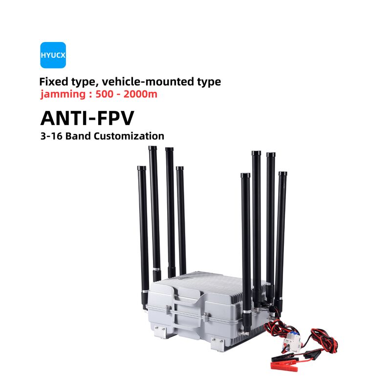 8 Channel UAV Interference Equipment With 100W Power Capacity For Defending Against FPV