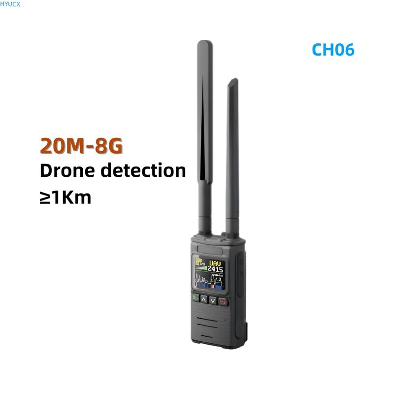 20M-8GHz Handheld Drone Detector Wireless 1-5km Detection Distance Fpv Detection System