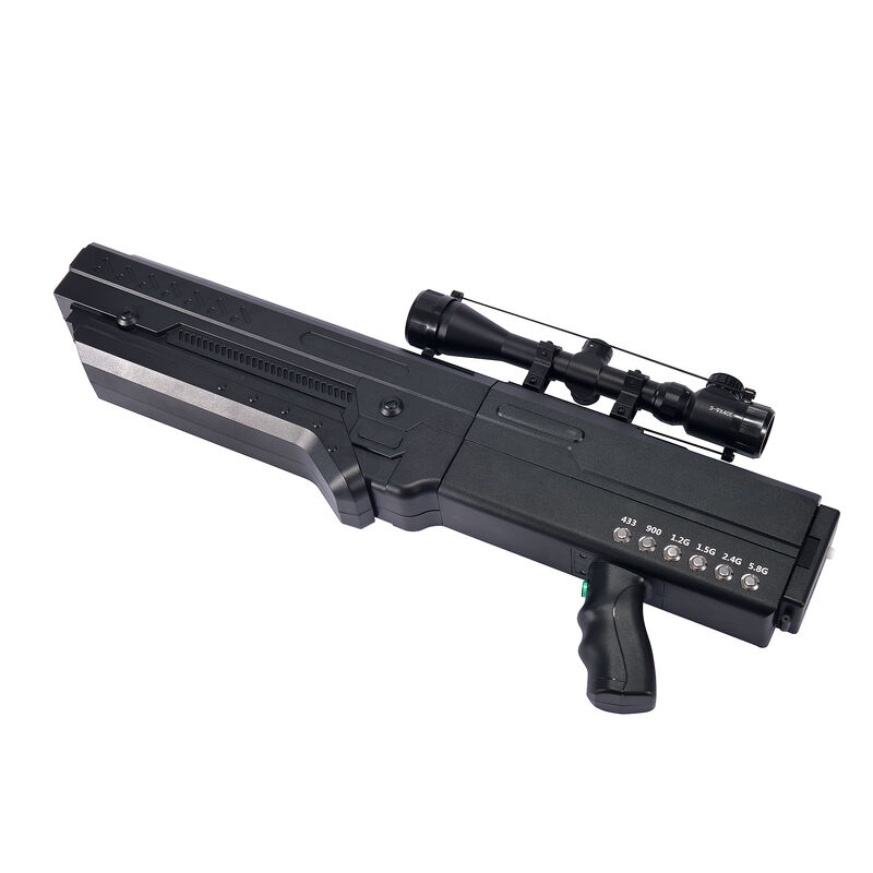 Long Range Uav Gun Jammer 1km Range Military Grade Anti Uav Jammer