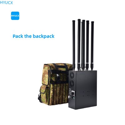50W Power Backpack Drone Jammer Advanced 8-12 Frequency Bands 30AH Battery