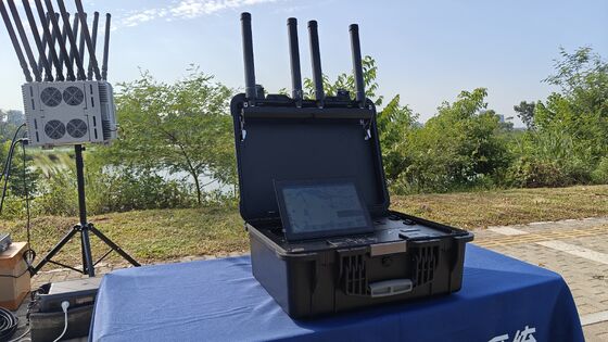 Portable Drone Detection Suitcase with RID Monitoring & Pilot Tracking
