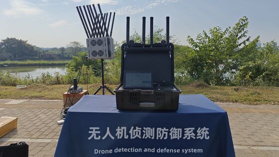 Portable Drone Detection Suitcase with RID Monitoring & Pilot Tracking
